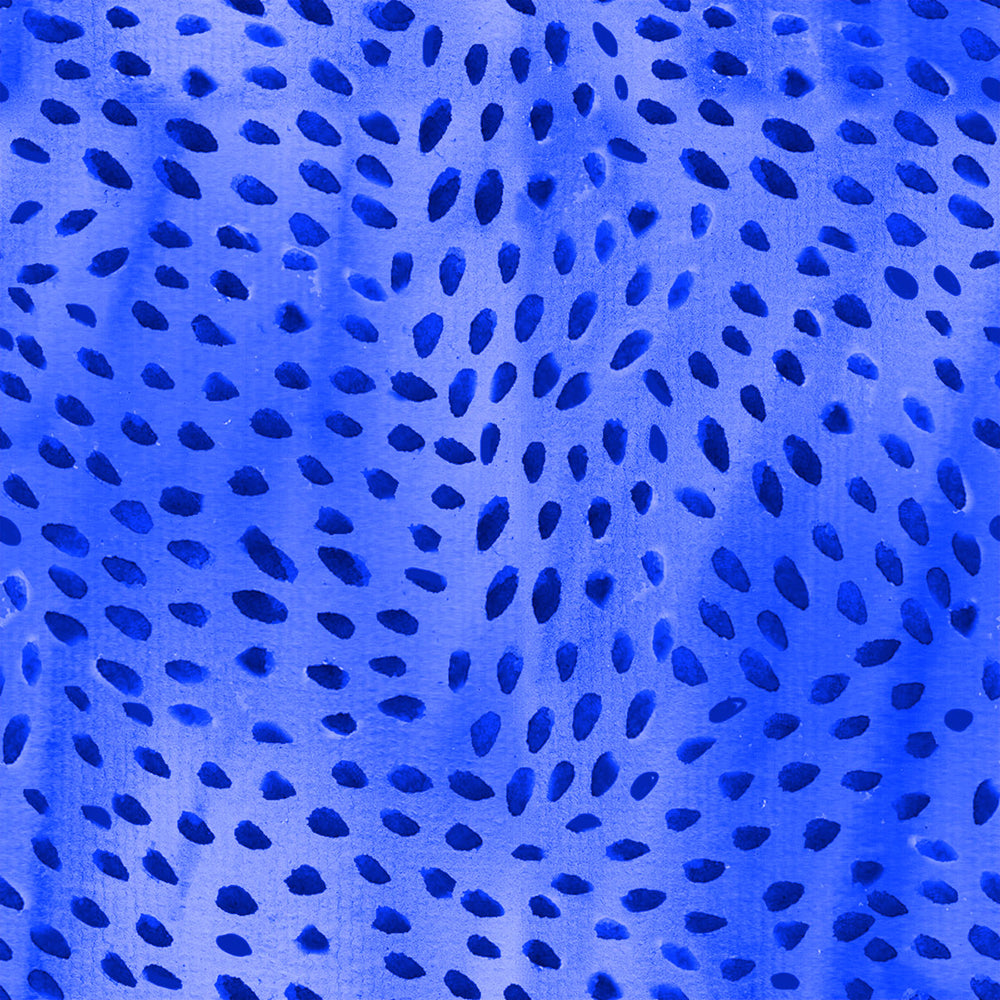10427-Swirl Dots Blue Cotton
