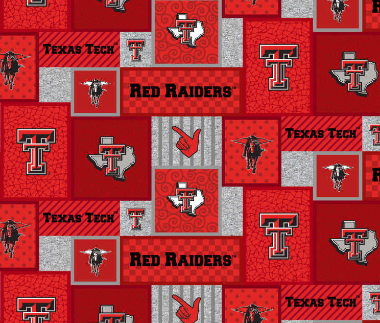 Texas Tech TT-1177 College patch fleece