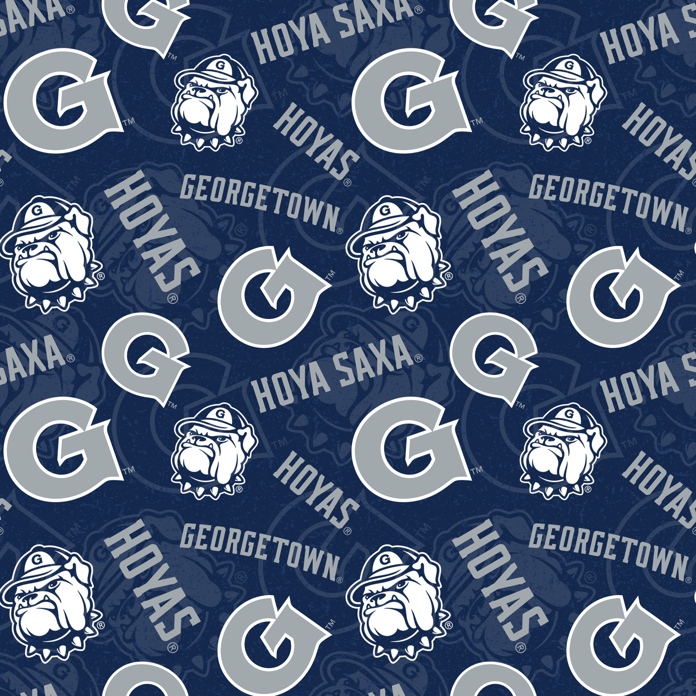 GEORGETOWN UNIVERSITY - Tone on Tone-100% Cotton - GWTU1178