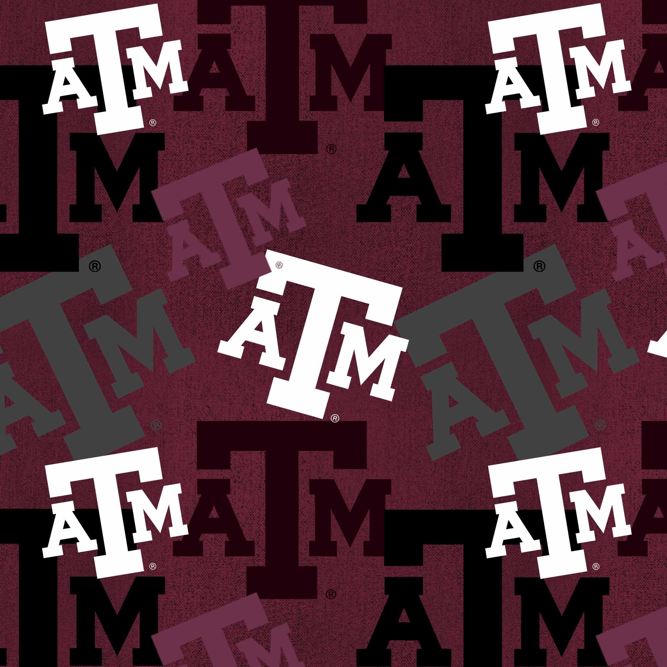 TEXAS A&M UNIVERSITY-Letters-100% Cotton - TAM1372