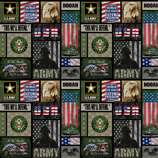 Hooah! Army Patches, US Army / One Size