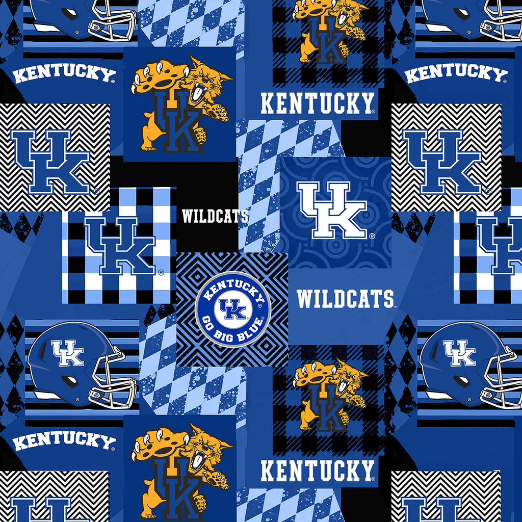 Kentucky Collegiate minky Geometric pattern