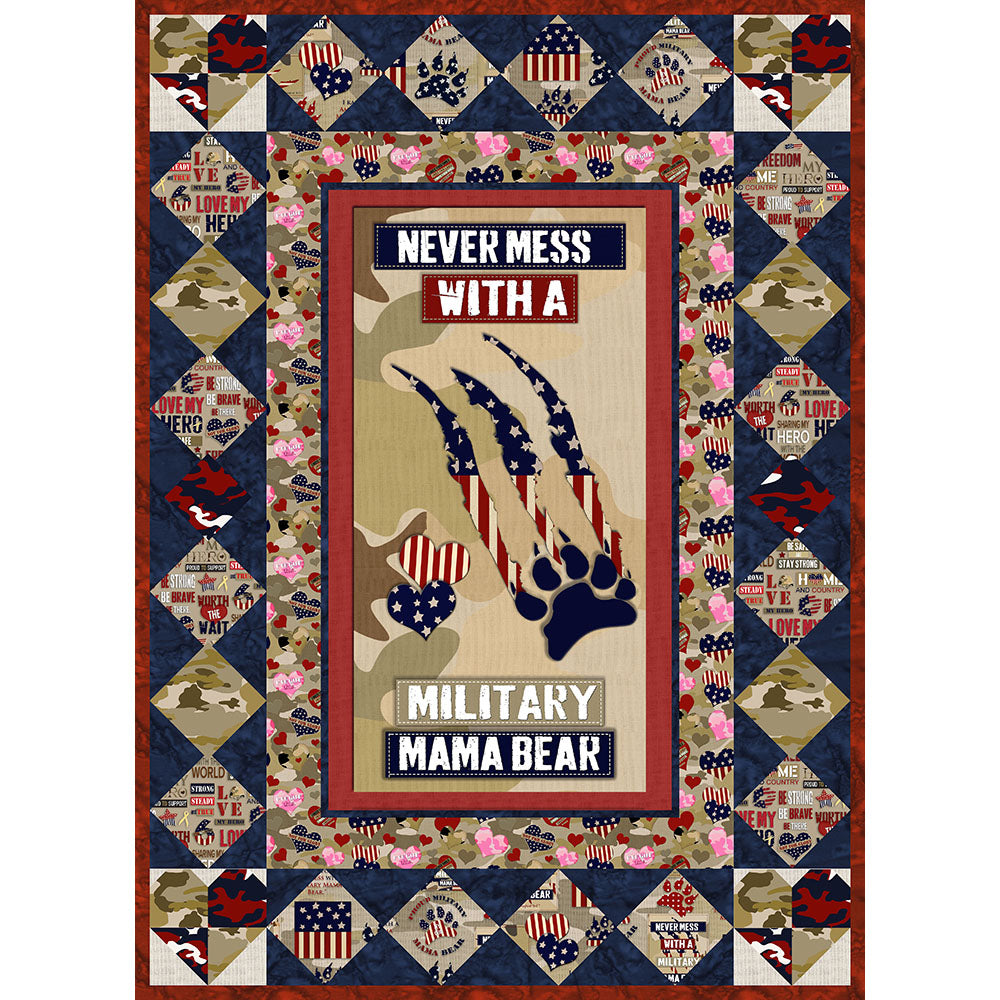 MILITARY MAMA BEAR Quilt Instructions