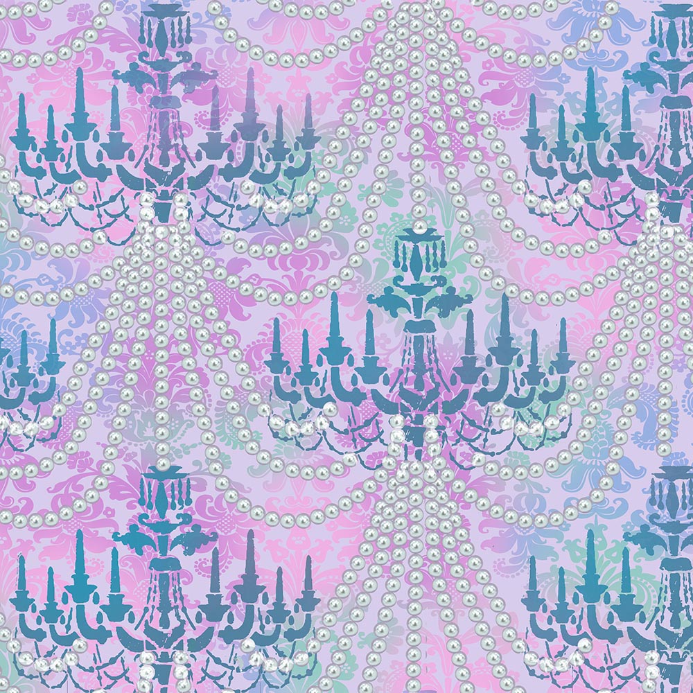 10472-Chandelier Pearls-Lilac Cotton