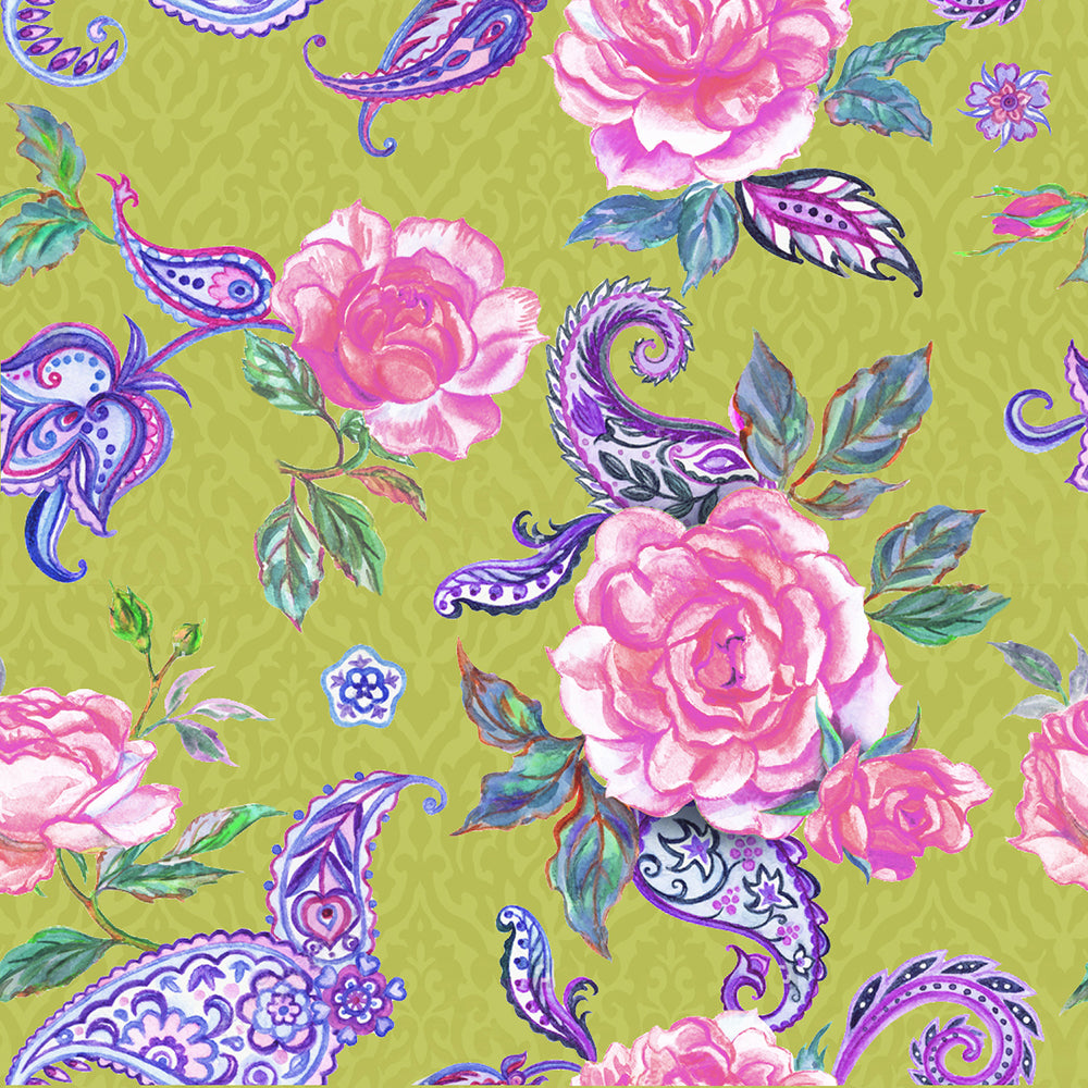10475-Floral Paisley Cotton